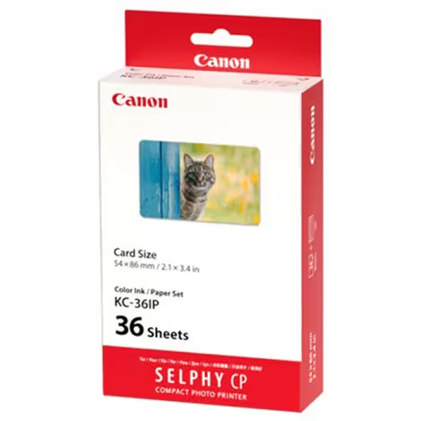 (キヤノン)　Canon　SELPHY CPシリーズ用 カラーインク/ペーパーセット カードサイズ KC-36IP 各種