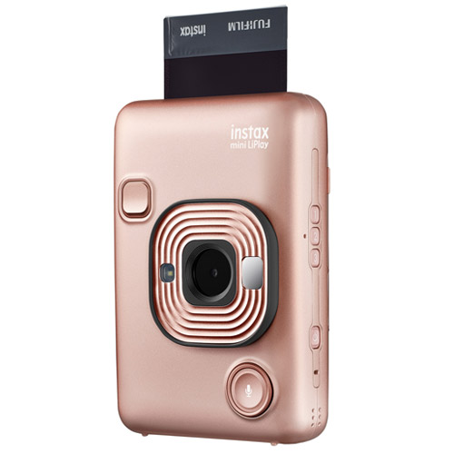 (フジフイルム) instax mini LiPlay ブラッシュゴールド ハイブリッド インスタントカメラ