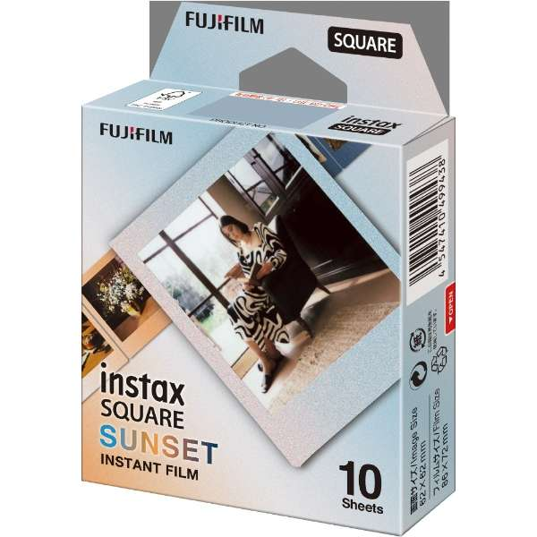 (フジフイルム)FUJIFILM インスタントカラーフィルム instax SQUARE サンセット  10枚入り
