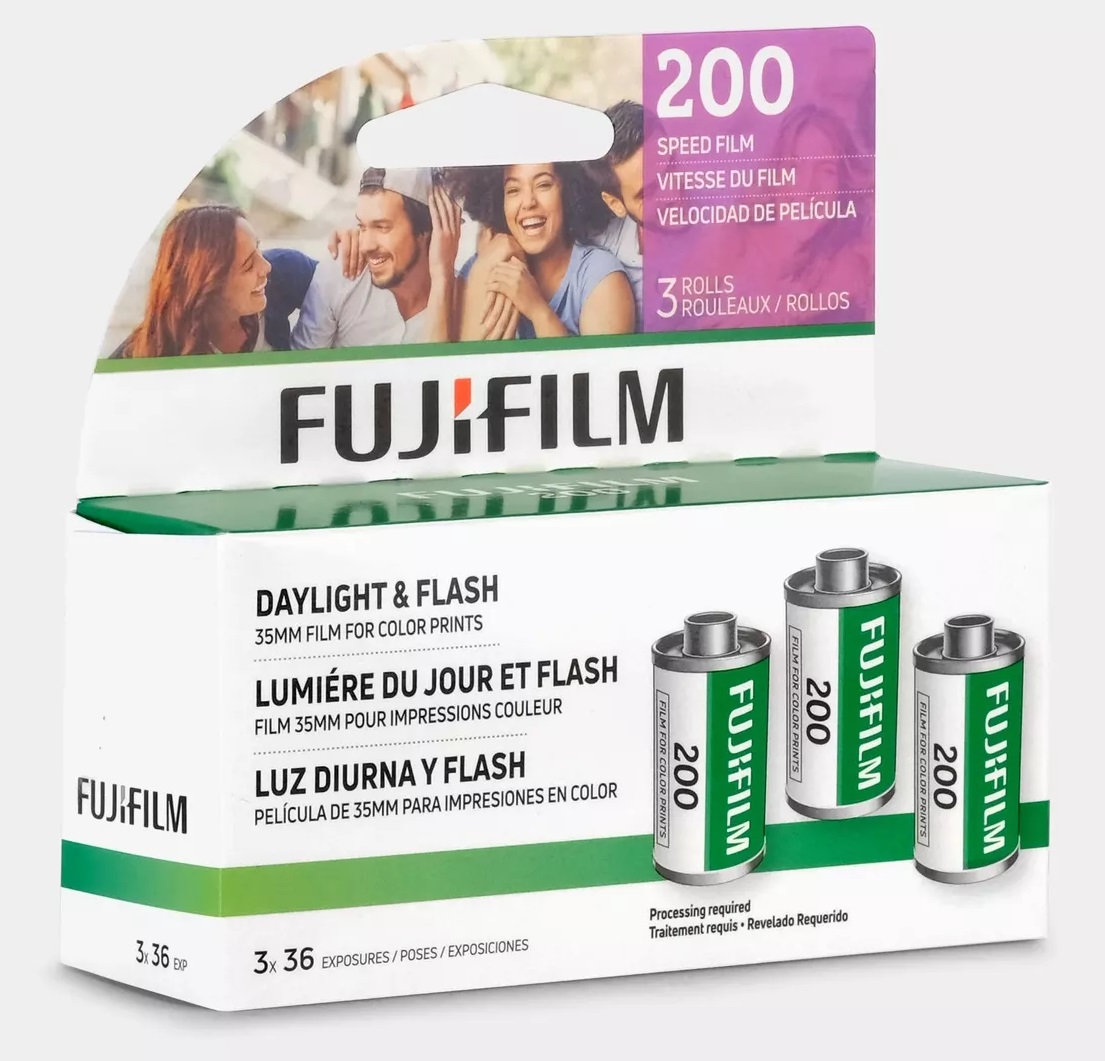 （富士フイルム）FUJIFILM カラーネガ 感度200-36枚撮り 3本パック 並行輸入品