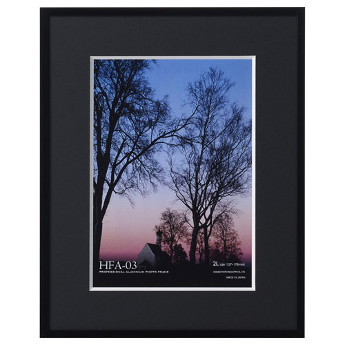 （ハクバ）HAKUBA アルミ額縁 2Lサイズ ブラック HFA-03BK-2L