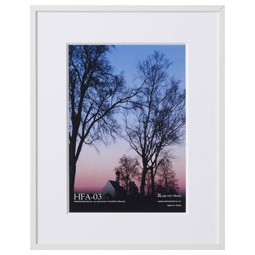 （ハクバ）HAKUBA アルミ額縁 2Lサイズ ホワイト HFA-03WT-2L