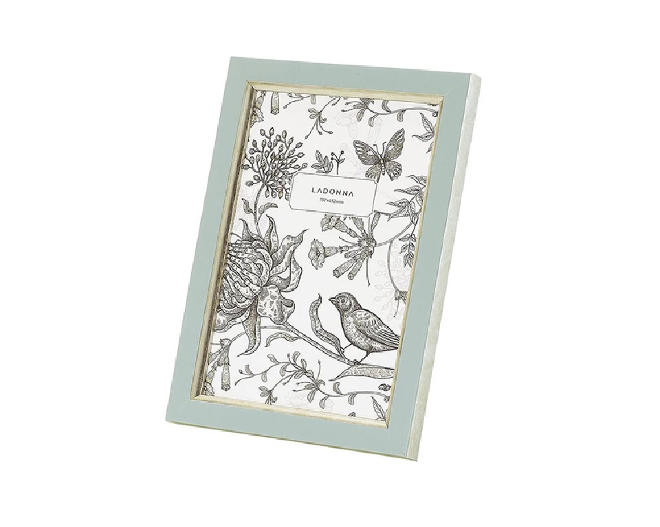 (ラドンナ）LADONNA アンティークフォトフレーム  ポストカード ブルー SF13-P-BL
