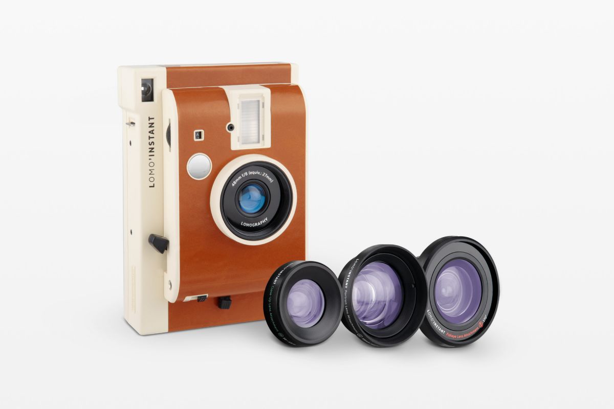 (ロモグラフィー) Lomo’Instant Camera Sanremo Edition + 3種のアタッチメントレンズセット付き ※Instax MINIフィルム使用