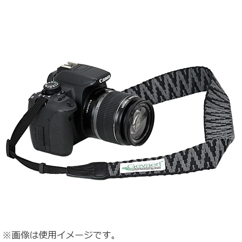 （ (エツミ)ETSUMI VGV-020 ゲバルト カメラストラップ ビコロールシャギー ブラック/グレー