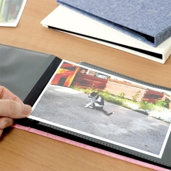 (ナカバヤシ) NAKABAYASHI   コット／黒台紙フォトアルバム／2L判ヨコ24枚