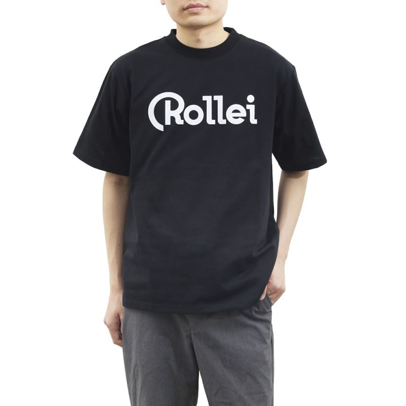 (ローライ) Rollei 速乾・ドライTシャツ  Rolleiロゴ ブラック