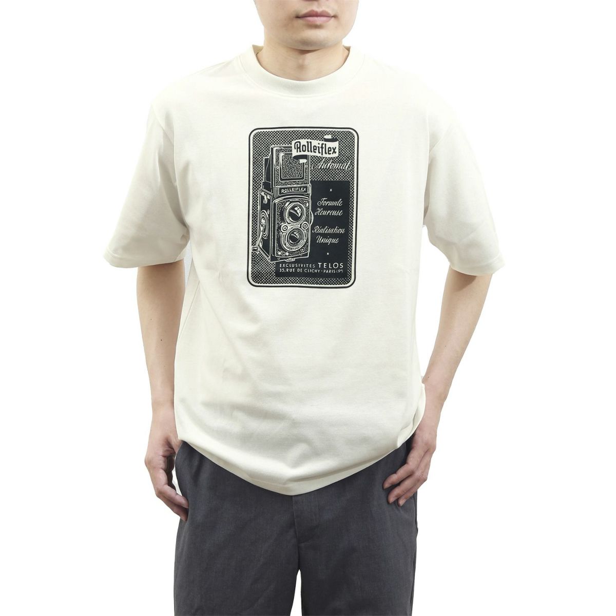 (ローライ) Rollei 速乾・ドライTシャツ ROLLEIFLEX クリーム 2025.5発売