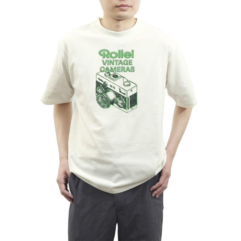 (ローライ) Rollei 速乾・ドライTシャツ ROLLEI35 クリーム