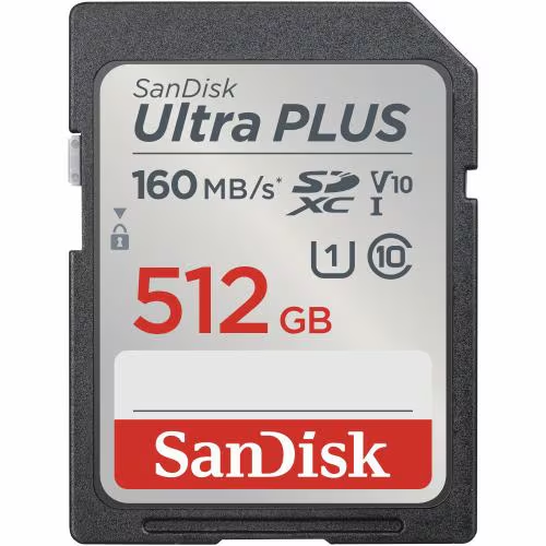 (サンデイスク)　SanDisk Ultra PLUS  UHS-I SDXCカード 512GB (SDSDUWL-512G-JN3IN)