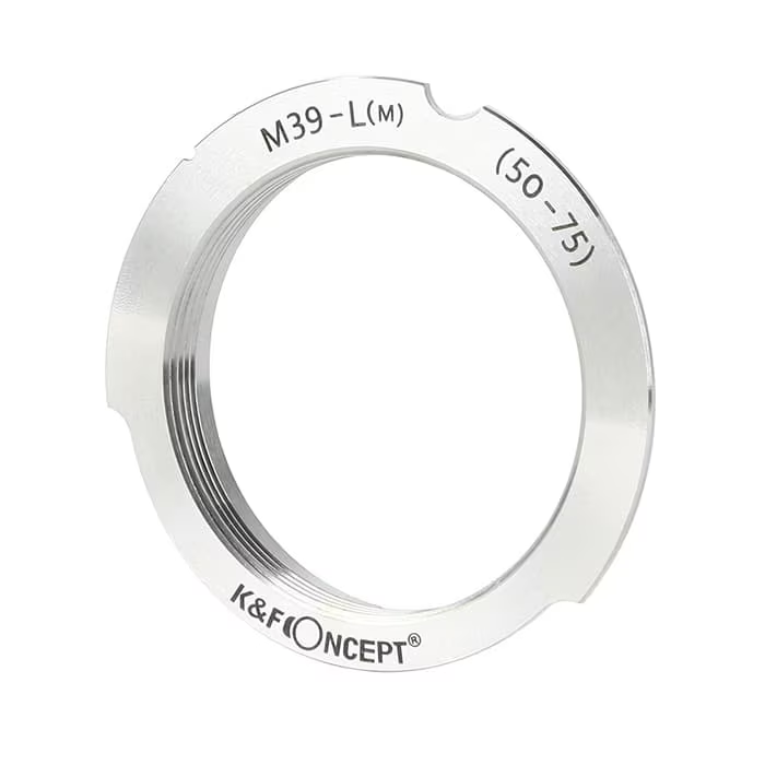 （ケーアンドエフ・コンセプト） K&F Concept マウントアダプター (ライカスクリューマウント → ライカMマウント) 50/75mmレンズ