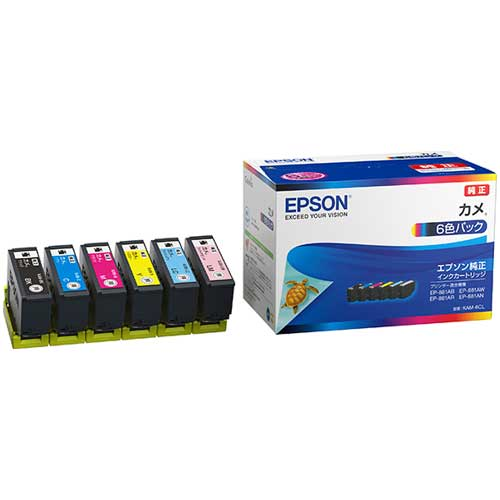 (エプソン)EPSON　KAM-6CL インクカートリッジ 6色パック 「かめ」