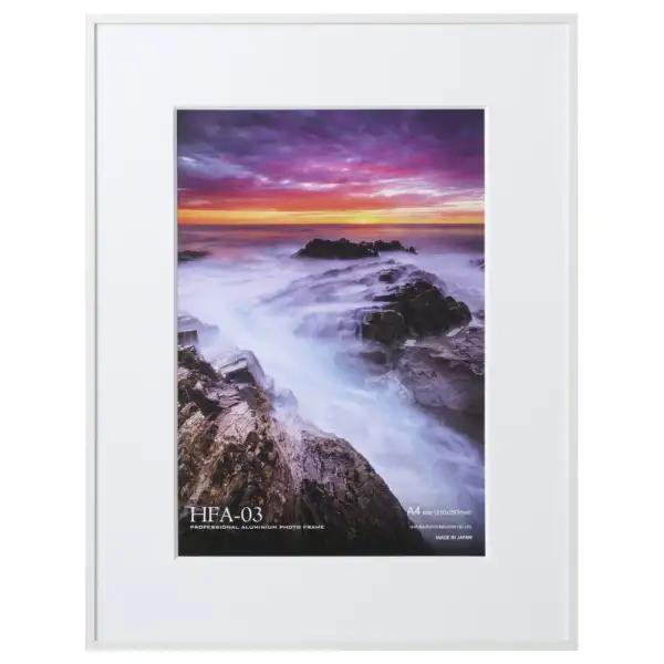 （ハクバ）HAKUBA アルミ額 A4サイズ ホワイト HFA-03WT-A4