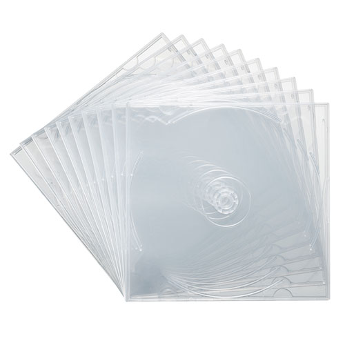 (ｻﾝﾜｻﾌﾟﾗｲ)SANWASUPPLY　FCD-PSW10CLBlu-ray・DVD・CDケース（2枚収納ソフトタイプ・10枚セット）