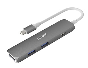 （ジョビー）JOBY　USB-C ハブ (4K HDMI, 2xUSB, PD ) JB01821-BWW