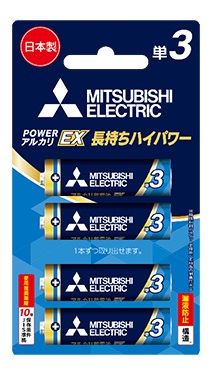 （ミツビシ）MITSUBISHI LR6EXR/4BP アルカリEXR 単3　4本パック