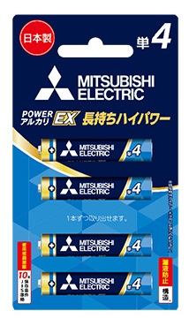 （ミツビシ）MITSUBISHI LR03EXR/4BP　アルカリEXR 単4　4本パック