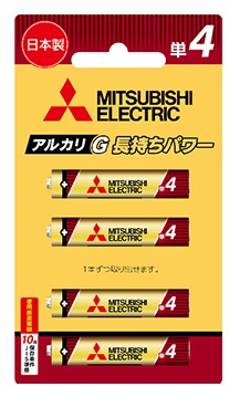（ミツビシ）MITSUBISHI LR03GR/4BP　アルカリGR 単4　4本パック
