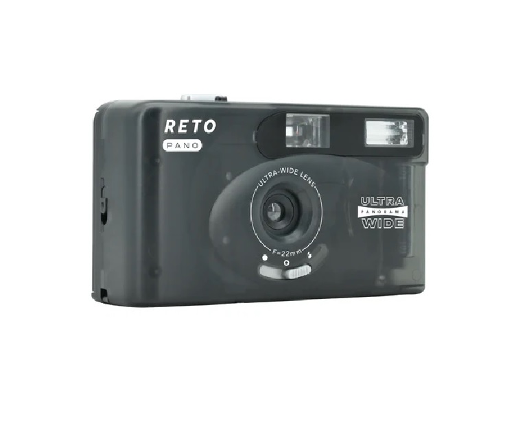 (レト・パノ) RETO PANO 35mmフィルムカメラ 【シアーブラック】広角22ｍｍレンズ搭載