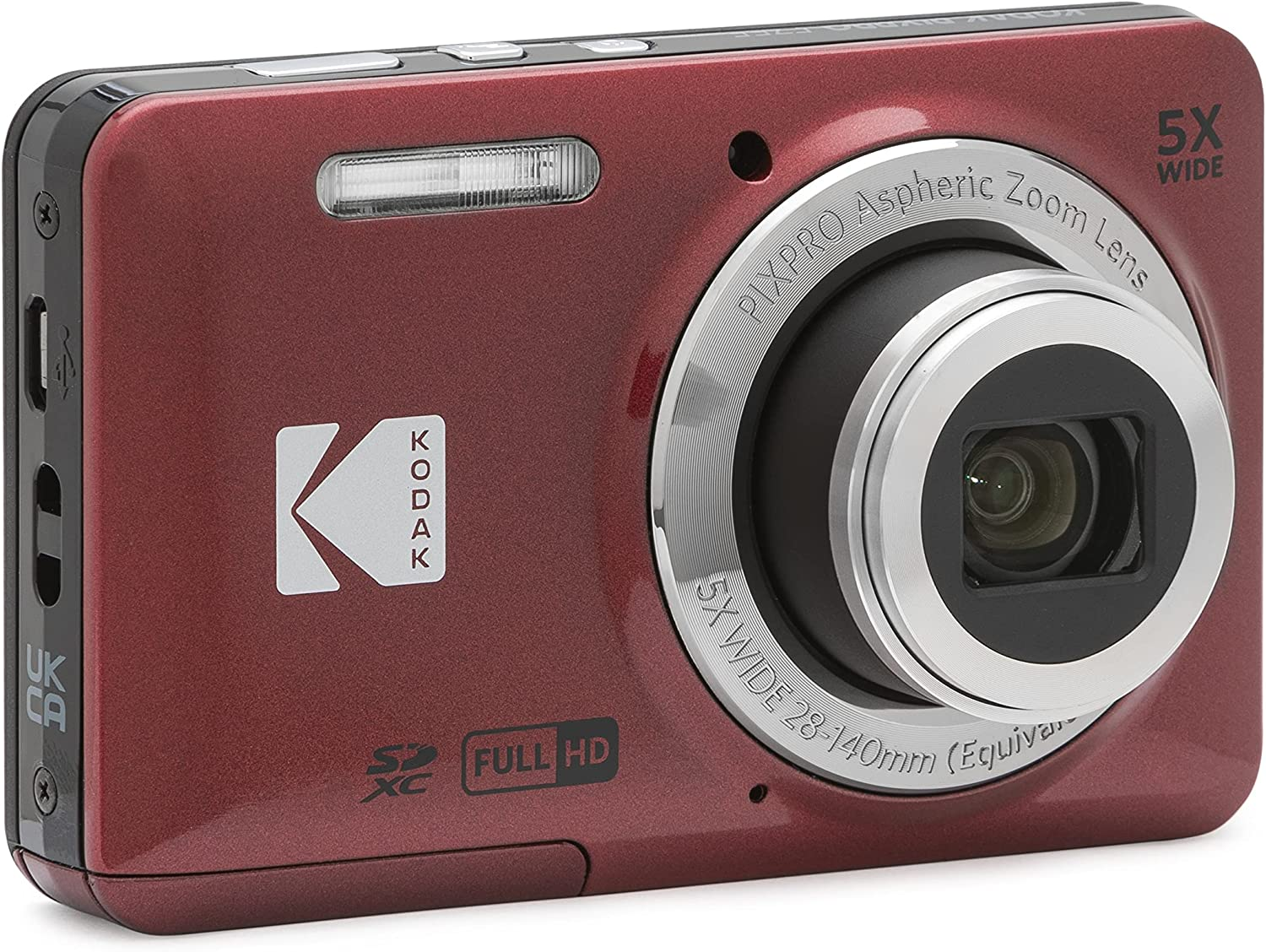 (コダック)KODAK コンパクトデジタルカメラ PIXPRO FZ55RD2A レッド
