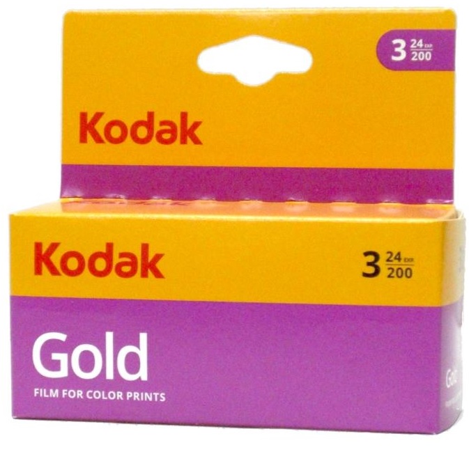 (コダック) Kodak ゴールド 200 24枚撮り カラーフィルム 英文パッケージ 3本パック［海外輸入］