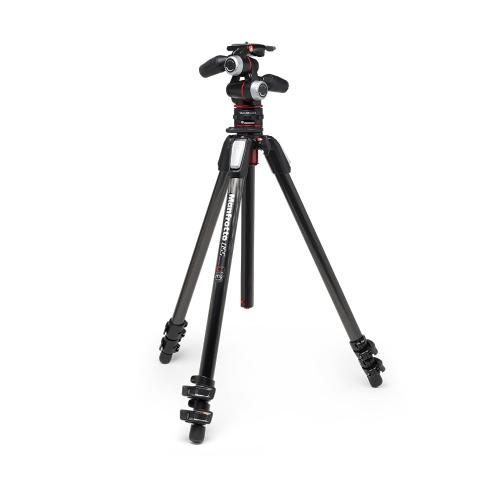 (マンフロット)Manfrotto MK055CXPRO33WQR 055カーボン3段三脚+3way+MOVEキット