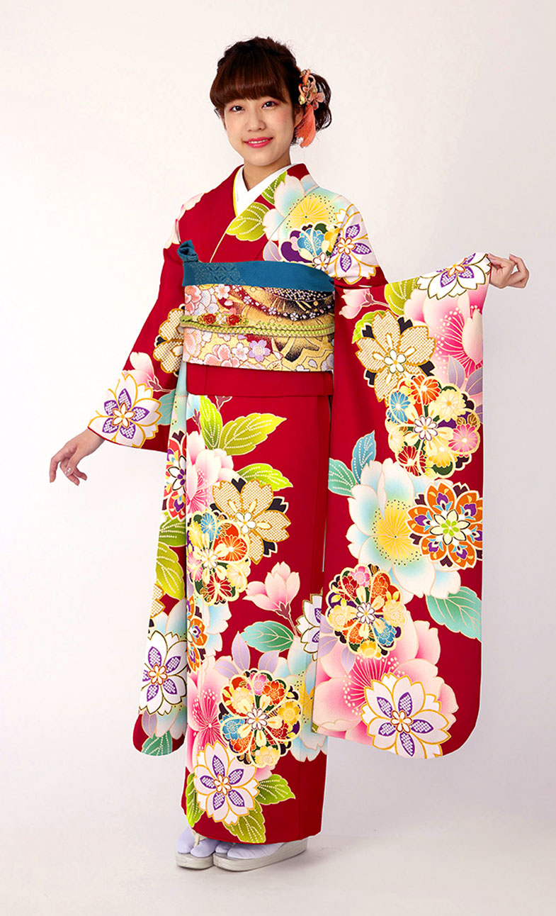 【中古衣装】国内有名メーカーリユース衣装　赤・桜梅SM　013JS