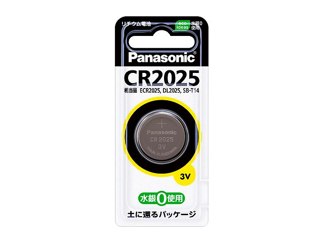 （パナソニック）Panasonic CR2025P コイン形リチウム　CR2025P