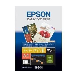 (エプソン)EPSONKA4100SFRスーパーファイン紙A4100枚