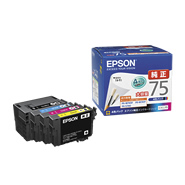 (エプソン)　EPSON　IC75　ビジネスプリンター用インクカートリツジ各色