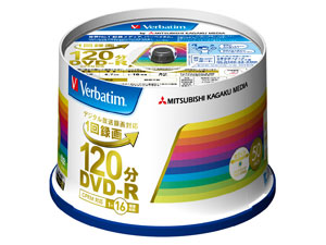 （三菱化学メディア）MITSUBISHI バーベイタム　VHR12ＪP50V4　録画用DVDーR　50枚　