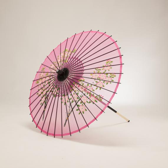 （フルヤ）FURUYA　絹傘70cm花柄/ピンク